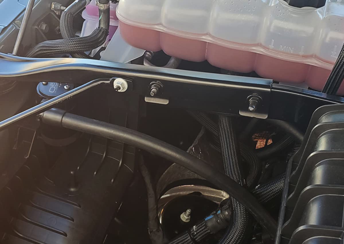 J&L Oil Separator Co. 3.0 Oil Catch Can Compatible with 2021-2023 Ram TRX 6.2L Supercharged - Passenger Side (Black) - Reduces Engine Sludge & Improves Performance for Off-Road & High-Performance Driving
