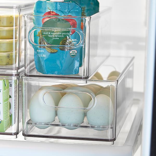 Egg Storage Container - Stackable Plastic Egg Holder for Refrigerator - Perfect for Kitchen Organization & Fresh Egg Storage