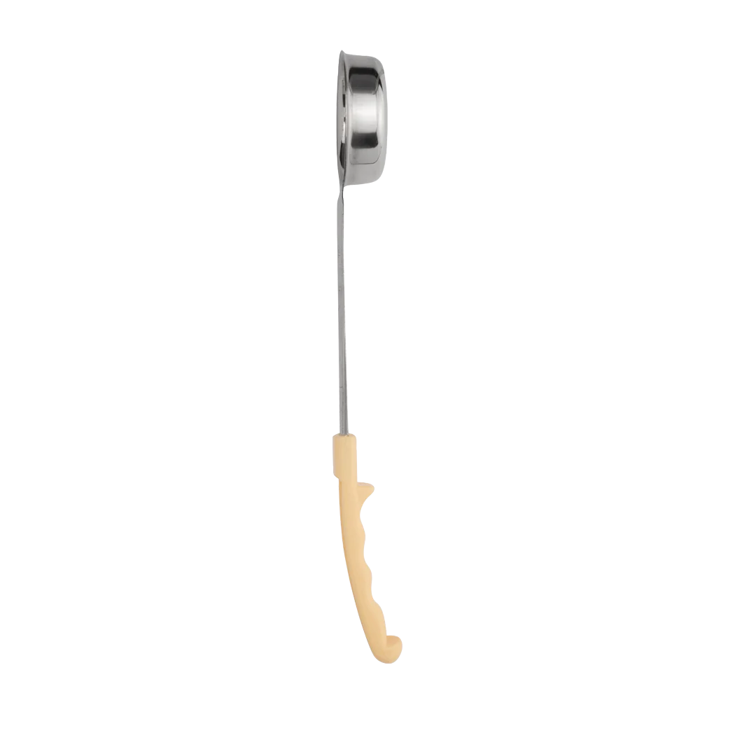 Browne 57 57451 5 oz Perforated Portioner with Yellow Handle - Perfect for Food Prep, Portion Control & Commercial Kitchens