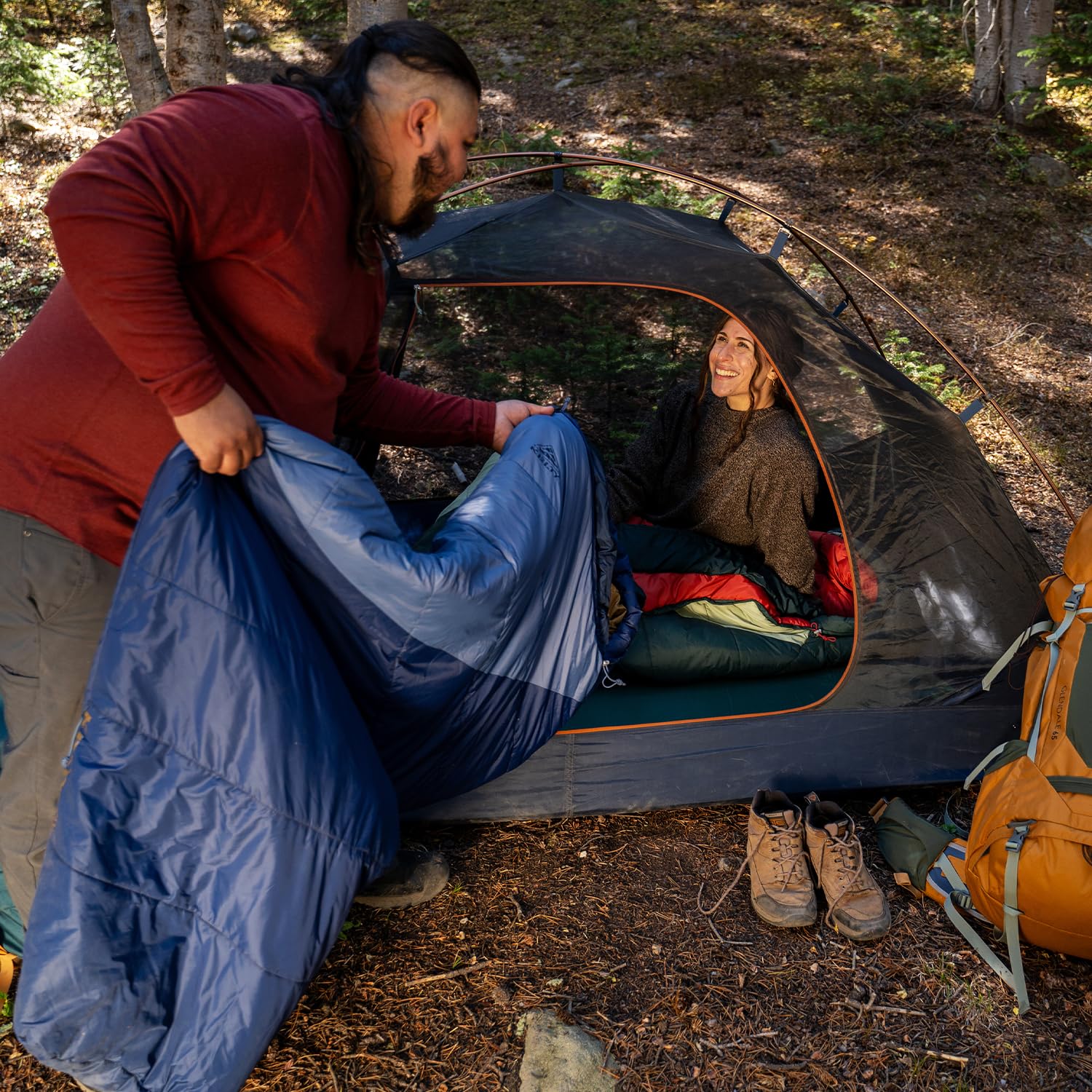 Kelty Cosmic Synthetic Fill 20 Degree Backpacking Sleeping Bag – Lightweight, Water-Resistant, Compression Straps & Stuff Sack Included – Perfect for Camping, Hiking & Outdoor Adventures