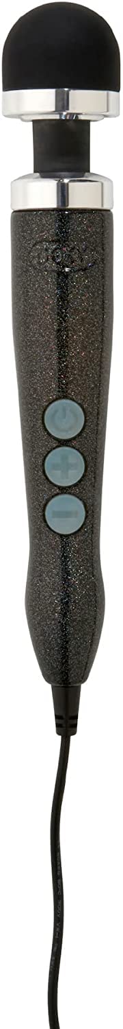 Premium Doxy Die Cast 3 Wand Massager - Disco Black Head & Metallic Finish Adult Massage Toy, Compact Neck & Body Massager with Removable Head - Lightweight, Luxurious Design for Relaxation, Intimate Use & Stress Relief at Home or Travel