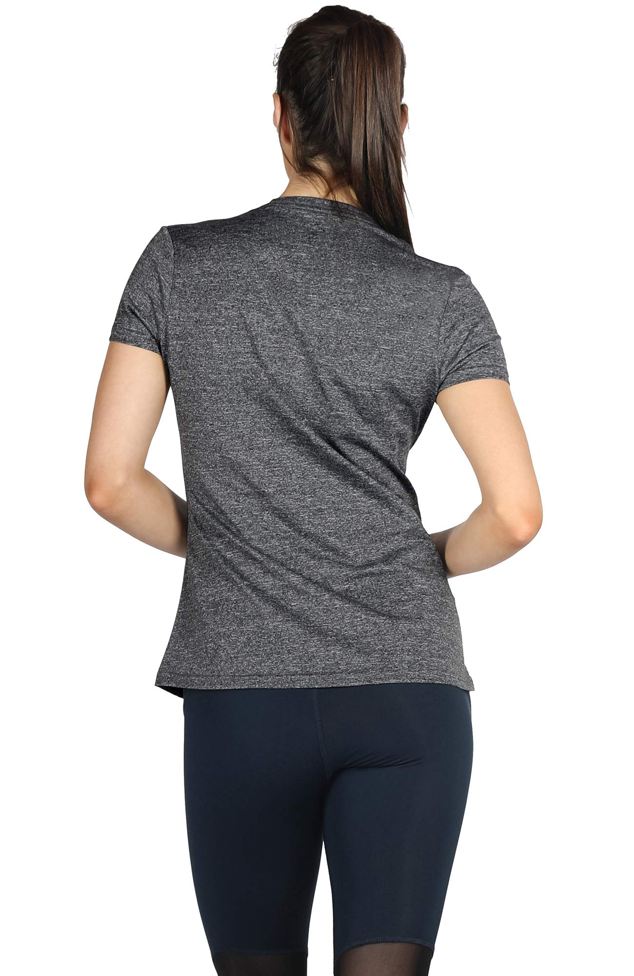 Icyzone Women's Workout Running T-Shirts - Breathable Fitness Athletic Yoga Tops for Gym, Exercise & Sports (3-Pack) | Perfect for Running, Yoga, Gym Training & Active Lifestyle