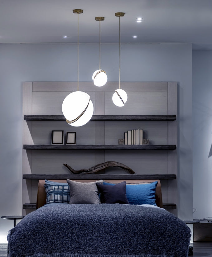 Modern Crescent Moon Pendant Light - Elegant Hanging Chandelier for Bedroom, Living Room & Dining Room - Perfect for Boho, Farmhouse & Minimalist Decor