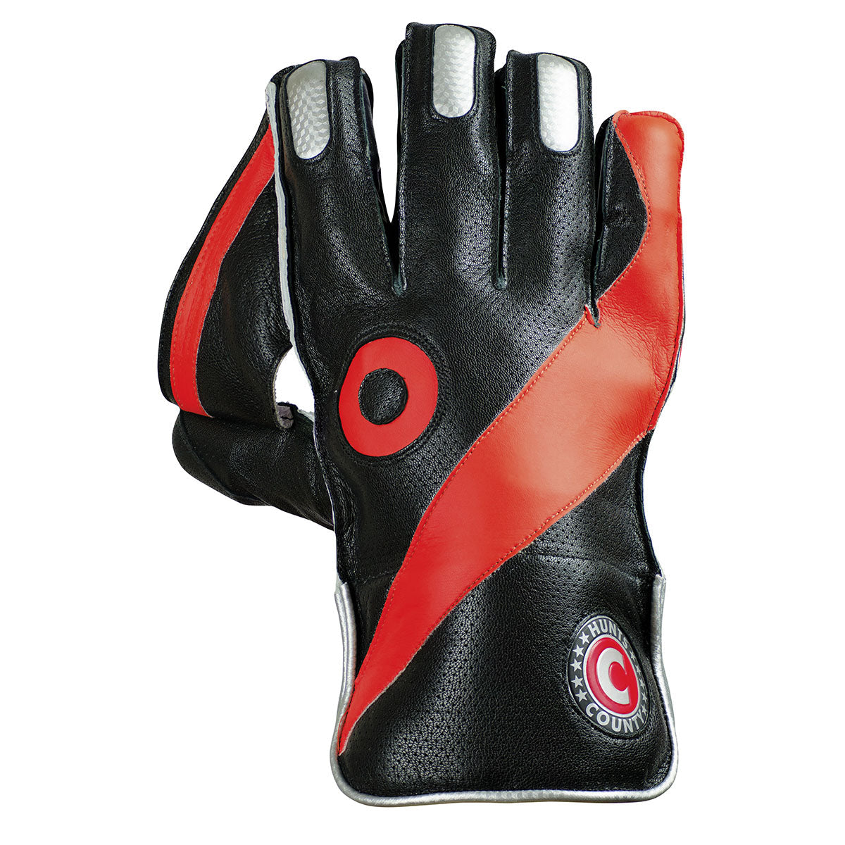 Hunts County Maximo Cricket Wicketkeeping Gloves - Premium Leather Keeper Gloves for Cricket Players - Perfect for Practice, Matches & Training Sessions
