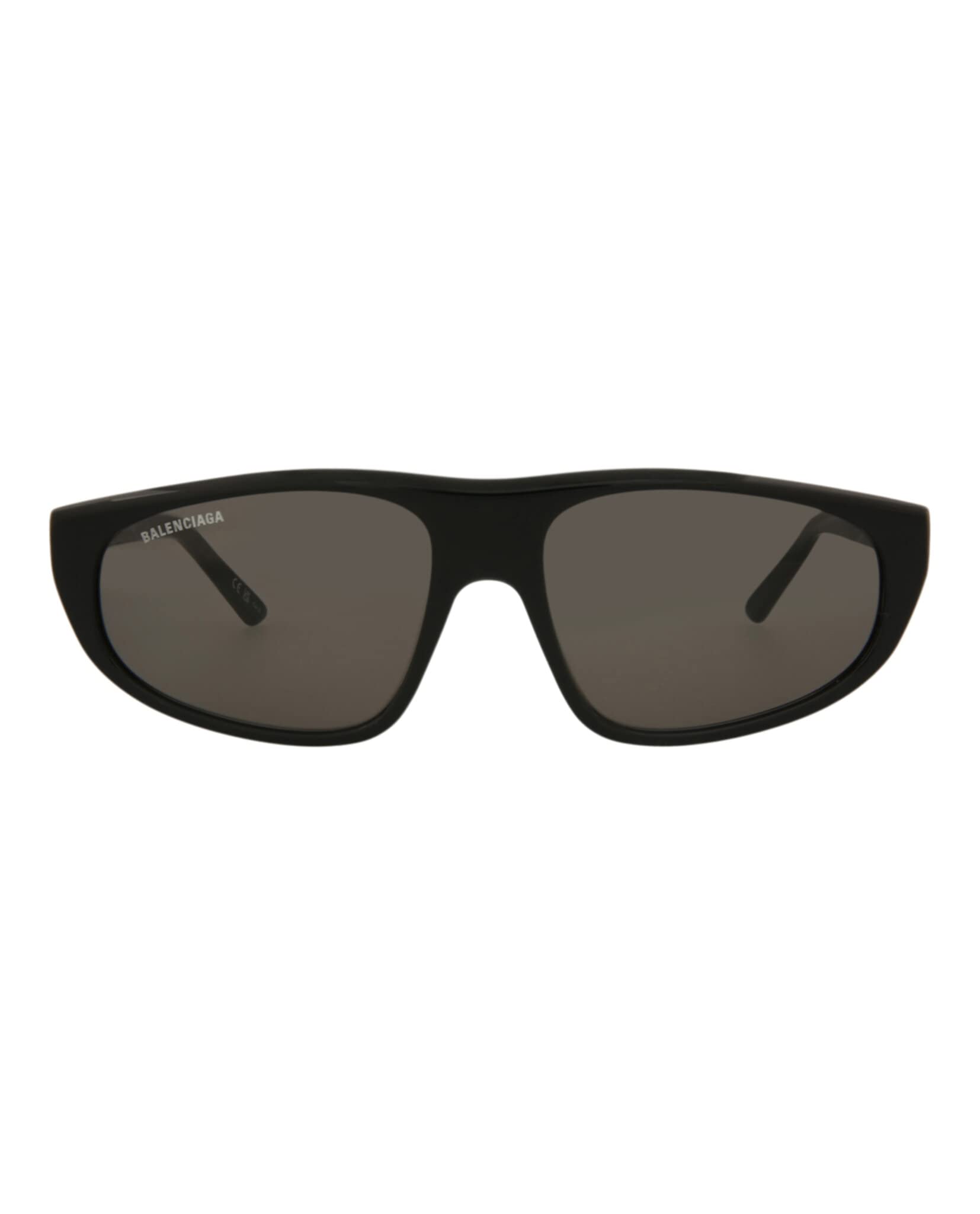 Balenciaga Aviator Sunglasses for Women & Men - Shiny Black Designer Eyewear with Italian Acetate Frame - UV Protection Luxury Shades for Driving, Travel & Fashion Everyday Wear