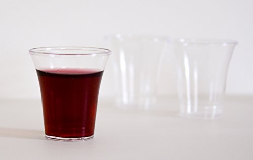 Grace Communion Cups - Disposable Plastic Communion Cups (2000 Count) for Church Services - Fits Standard Holy Communion Trays - Perfect for Sunday Worship, Church Events & Religious Ceremonies
