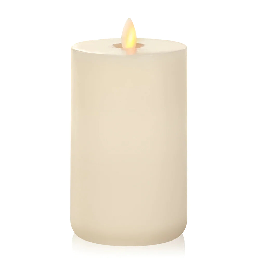 LightLi 3.2 X 6.0 Inch LED Flameless Candles with Vanilla Honey Scent - Battery Operated Decorative Candles for Home, Wedding, Party & Romantic Ambiance