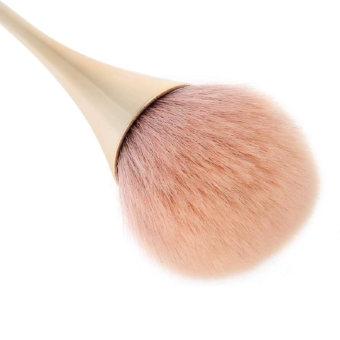 Facejewel Soft Nail Art Dust Remover Brush - Long Handle Manicure Tool for Acrylic & UV Gel | Makeup Powder & Blush Brush | Perfect for Nail Salons & Home Manicures | Professional Mineral Brush for Flawless Nail Art