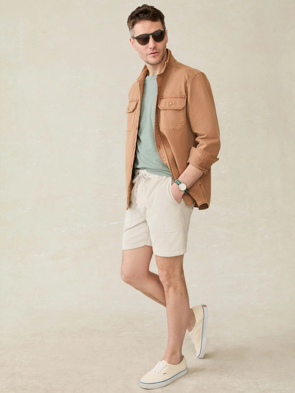 FAHERTY SLD CORD SHORT - Premium Cotton Shorts for Men | Comfortable & Stylish Summer Wear | Perfect for Beach, Gym, and Casual Outings