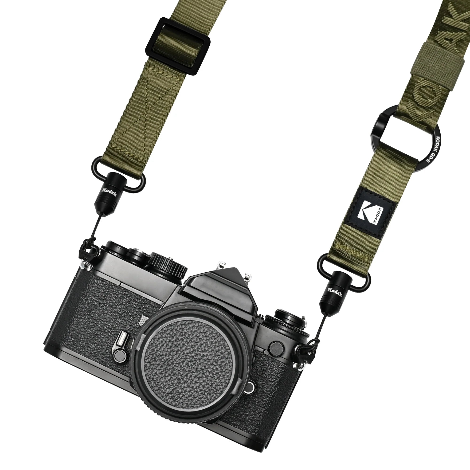 KODAK Adjustable Multi-Purpose Camera Strap - Durable Olive Green Neck Strap for DSLR, Mirrorless Cameras - Perfect for Travel, Hiking & Photography Enthusiasts