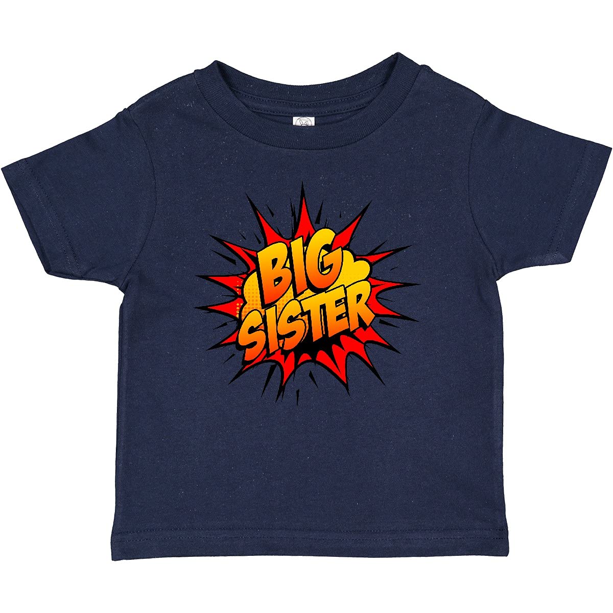 Inktastic Big Sister Super Hero Baby T-Shirt - Cute Sibling Matching Outfits for Toddler Girls - Perfect for Family Photos, Birthday Gifts & Superhero Theme Parties