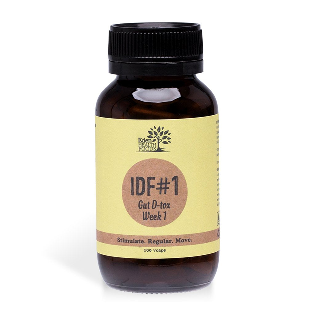 EDEN HEALTHFOODS IDF#1 Gut Detox Supplement - 100 Vegan Capsules for Digestive Health & Cleansing | Supports Gut Flora Balance & Immune System