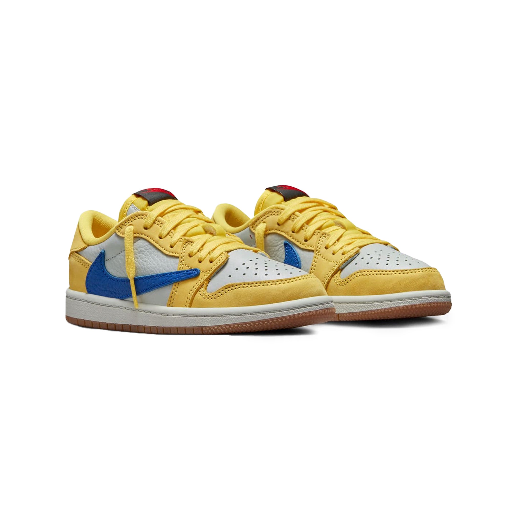 Air Jordan 1 Retro Low OG SP Travis Scott 'Canary' PS Sneakers (2024) - Limited Edition Basketball Shoes for Men, Streetwear Fashion & Casual Wear