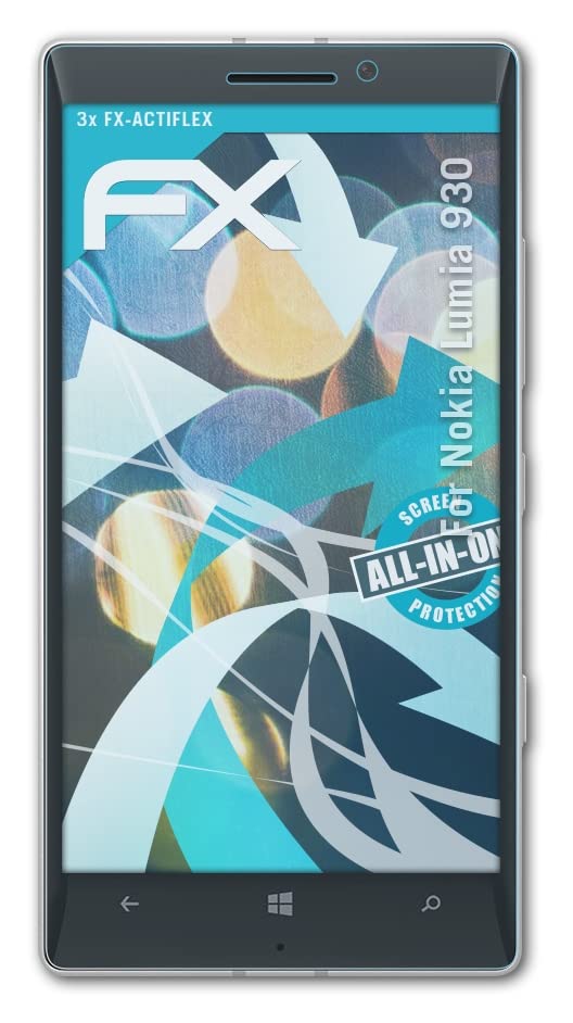 Nokia Lumia 930 Screen Protector [3-Pack] - Ultra Clear Flexible Film with Anti-Scratch Protection | Perfect for Daily Use, Travel & Office Work