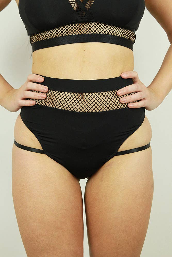 Felix High Waist Strap Scrunch Bum Shorts - Black | Butt Lifting Workout Shorts for Women | Perfect for Gym, Yoga & Running
