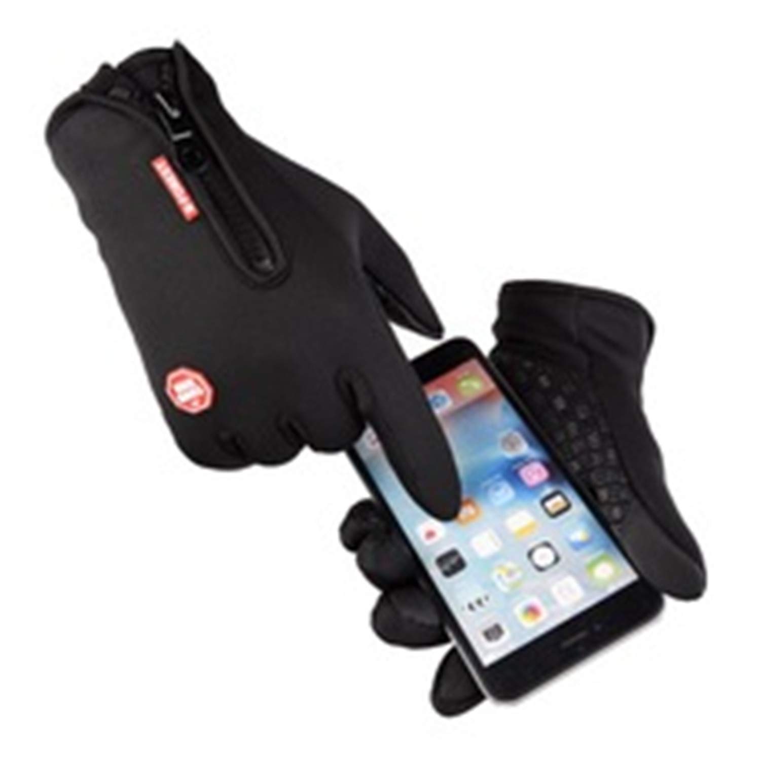 Andongnywell Men's Suede Winter Gloves - Touchscreen Compatible, Warm & Thick Driving Gloves for Cold Weather - Perfect for Texting, Driving & Outdoor Activities