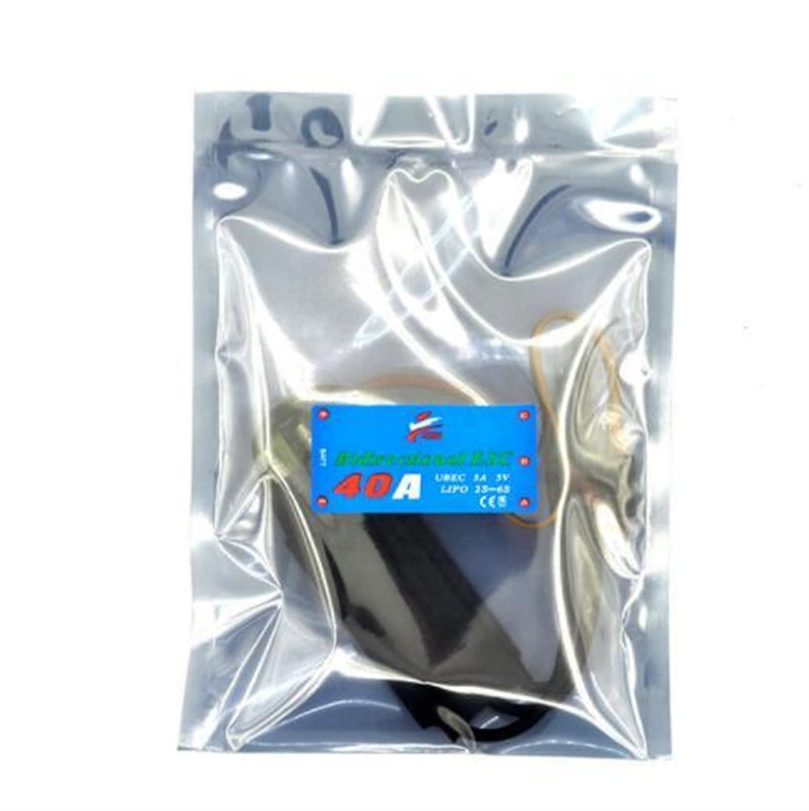 GroJos 40A/50A/60A/80A Bidirectional Water-Cooled Brushless ESC for RC Boats - High Performance Remote Control Ship & Underwater Propeller Accessories (40A ESC) - Perfect for RC Boat Racing, Marine Hobbies & Underwater Exploration