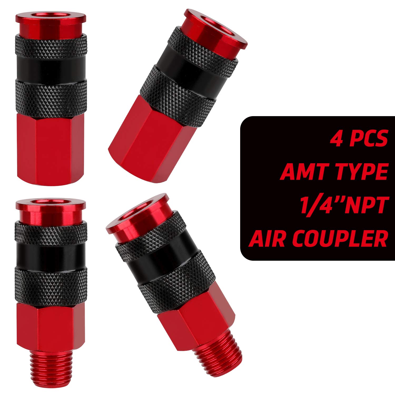 WYNNsky 1/4 Inch Air Compressor Hose Fittings Kit - 14 Piece Universal Air Coupler Set for Pneumatic Tools - Perfect for Air Compressors, Nail Guns, and Tire Inflators
