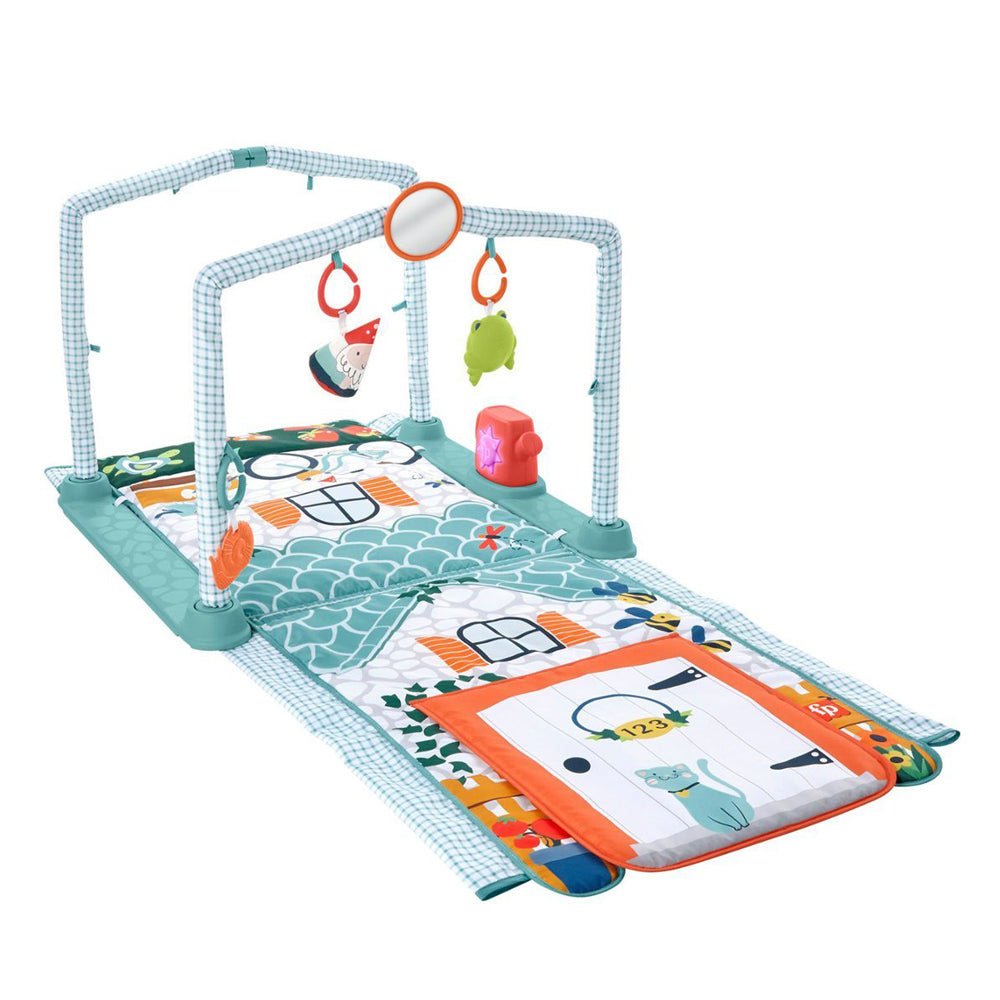 Fisher Price 3-in-1 Crawl & Play Activity Gym for Babies - Interactive Learning Toy with Lights, Sounds & Crawling Mat - Perfect for Tummy Time, Sensory Play & Early Development