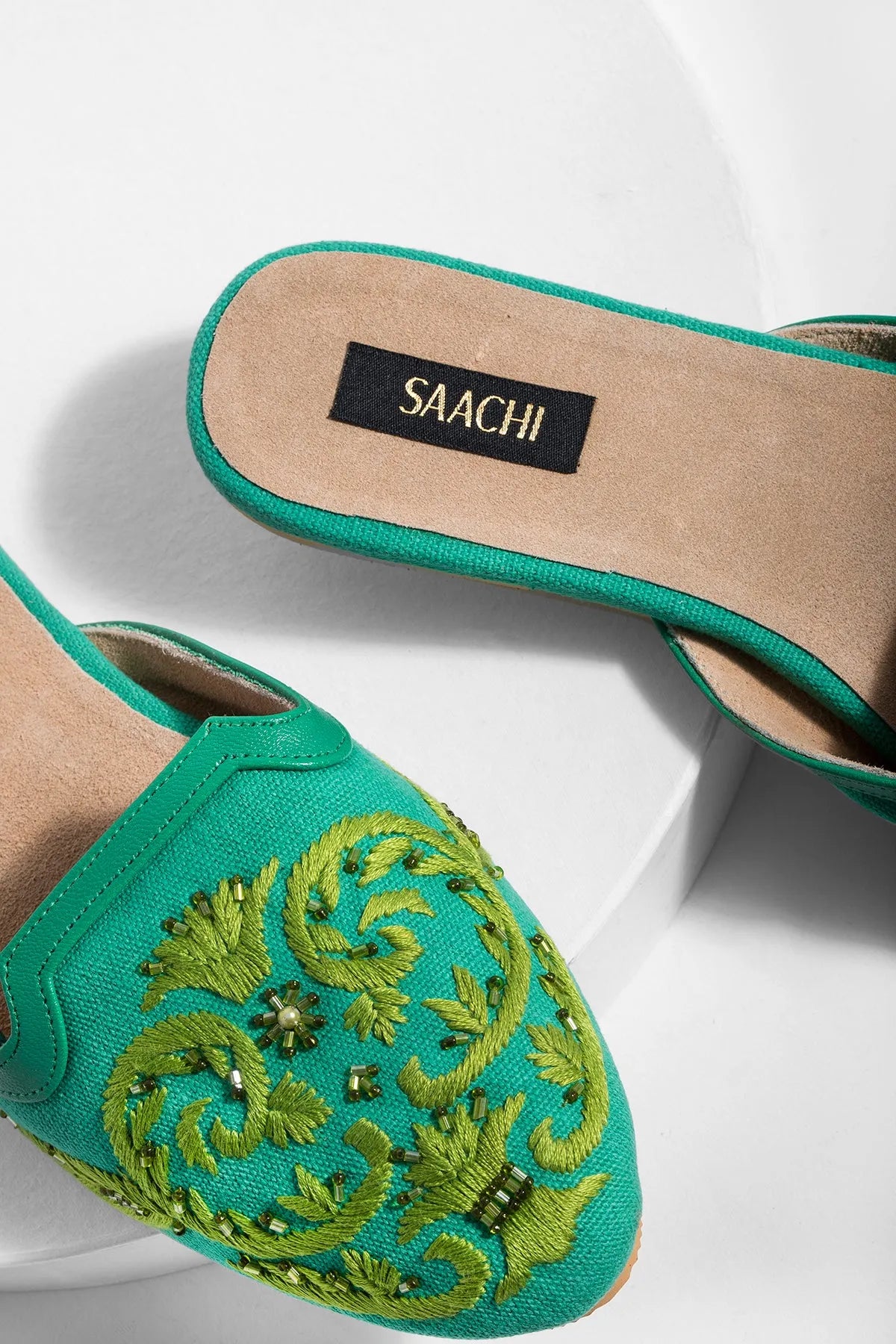 Comfortable Pool Embroidered Mule Slippers for Women - Soft House Shoes for Indoor & Outdoor Use - Perfect for Beach, Spa, and Lounging at Home