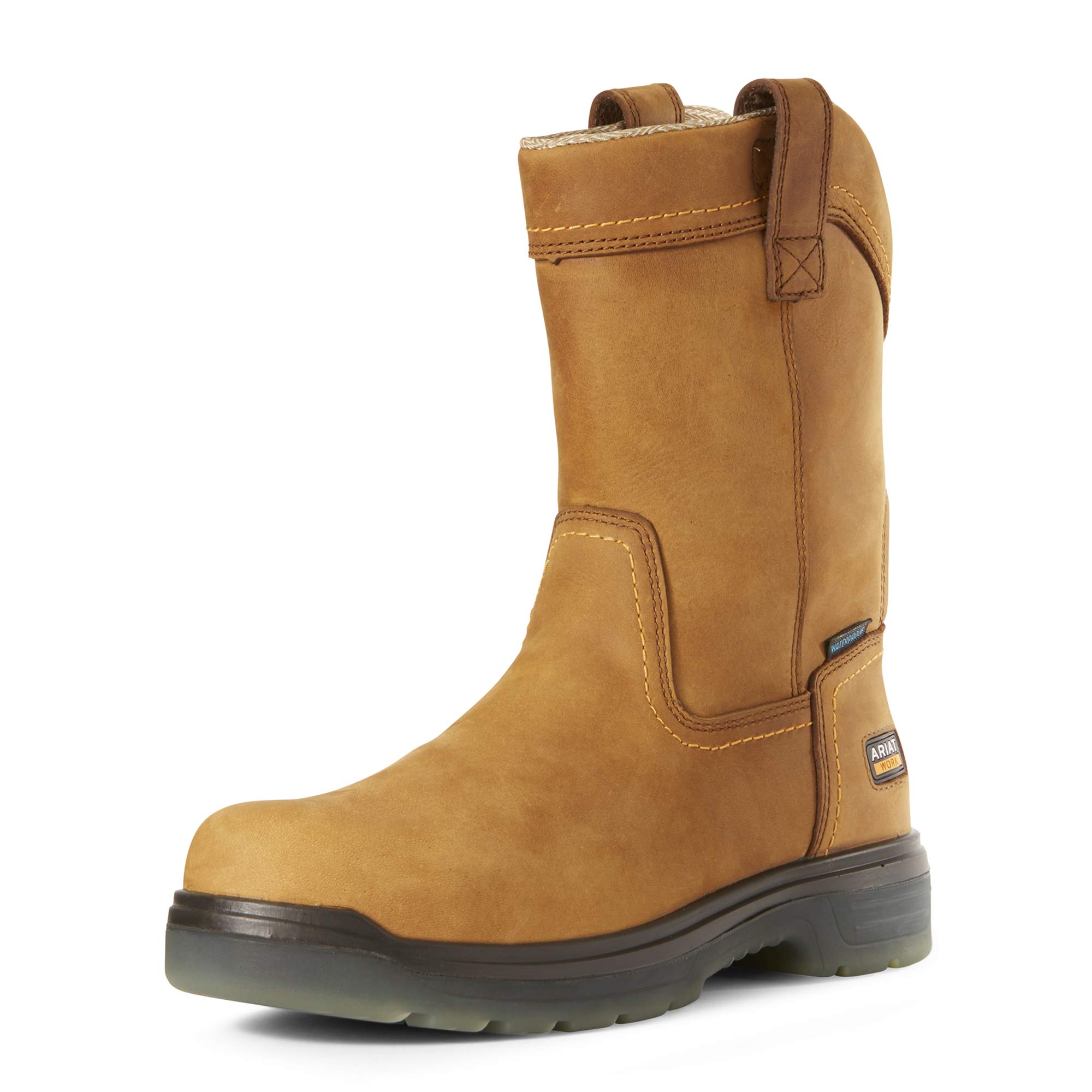 Ariat Men's Turbo Work Boots - Waterproof Steel Toe, Comfortable & Durable for Construction, Farming & Outdoor Work - Perfect for Job Sites, Hiking & Heavy Duty Use