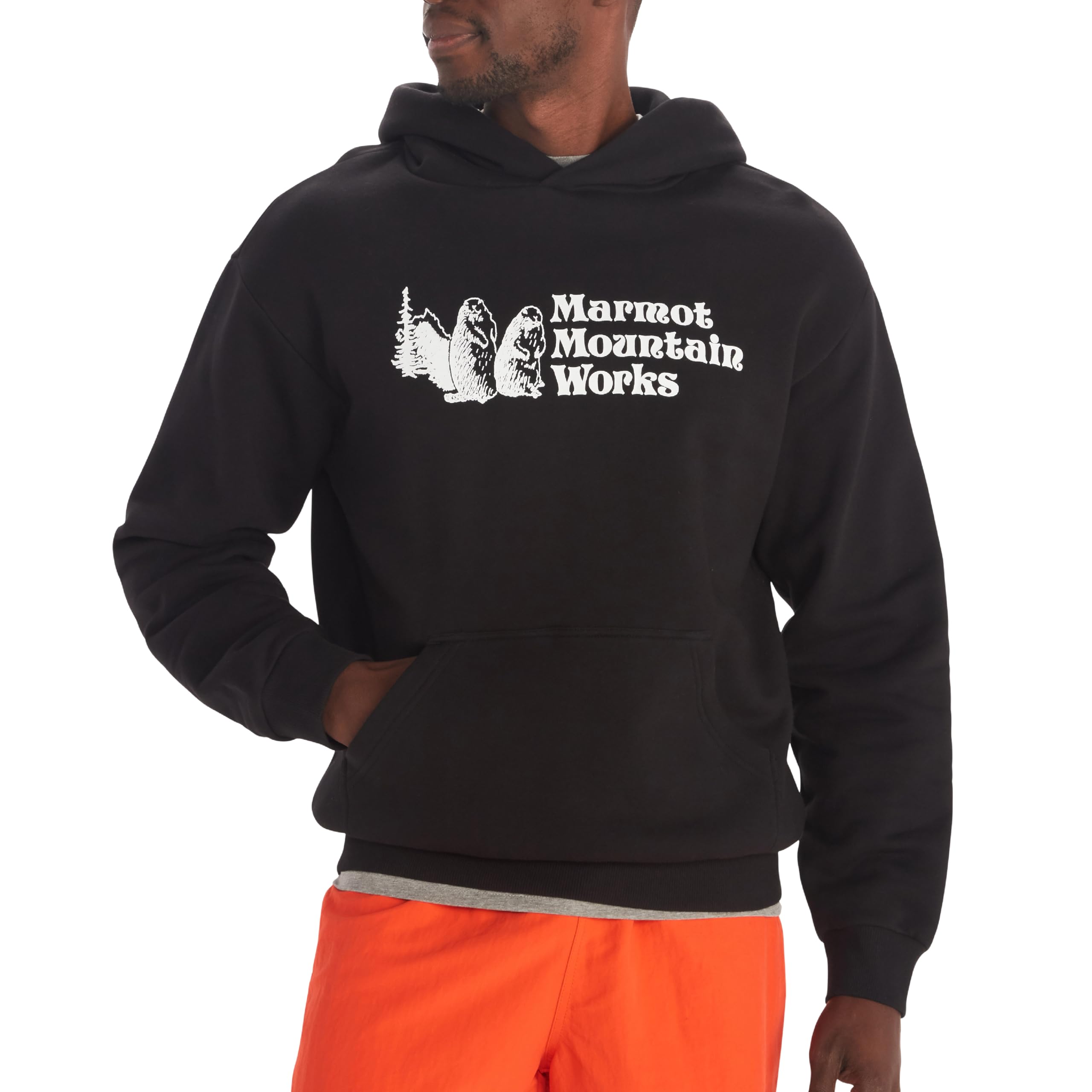 Marmot Men's MMW Hooded Sweatshirt - Lightweight Fleece Pullover for Outdoor Activities, Hiking & Casual Wear