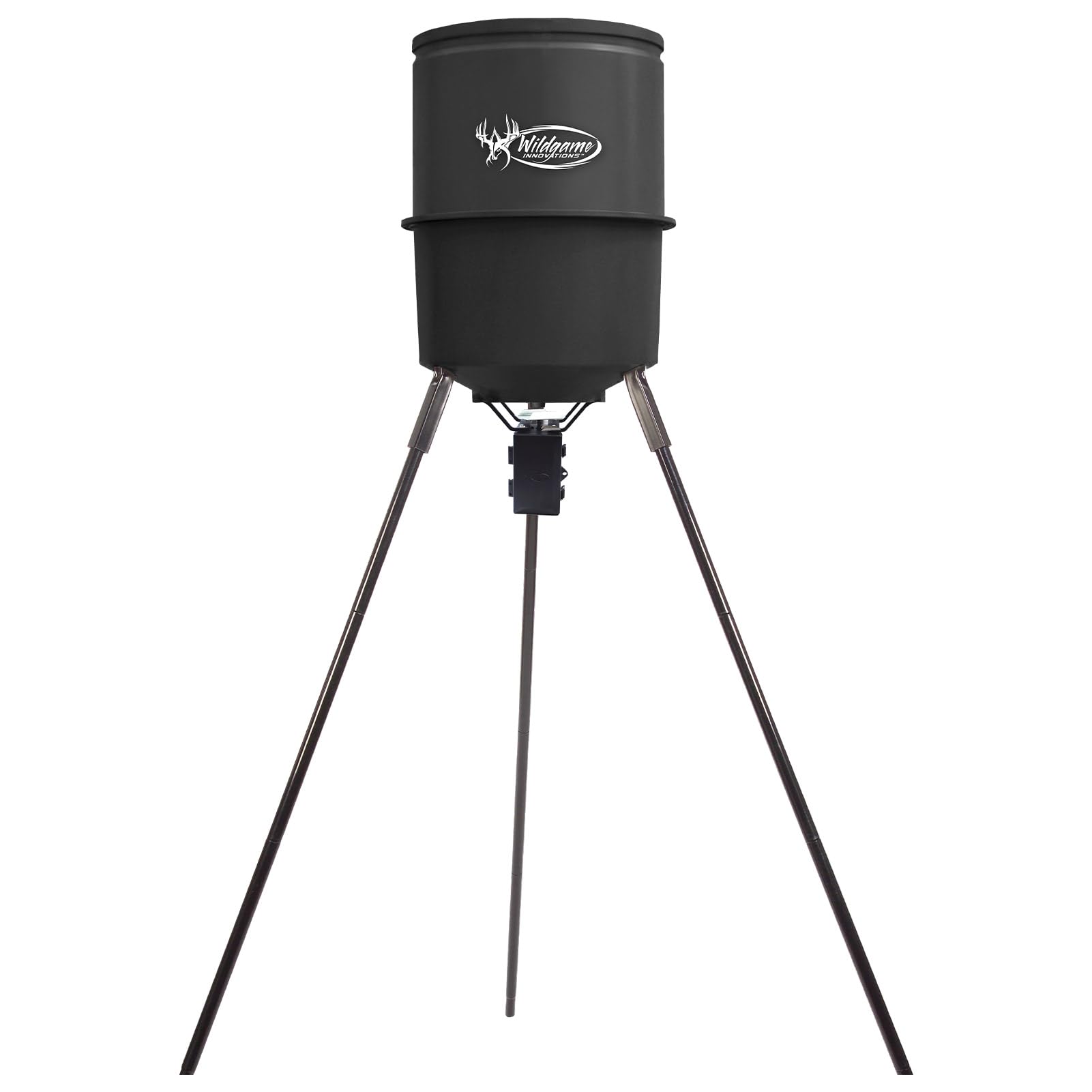 WILDGAME INNOVATIONS Quick-Set 270 lb Digital Timer Game Feeder - Durable Tripod Hunting Feeder for Corn & Pellets with 1-4 Feed Times & 30ft Range | Perfect for Deer Hunting, Wildlife Observation & Backyard Feeding