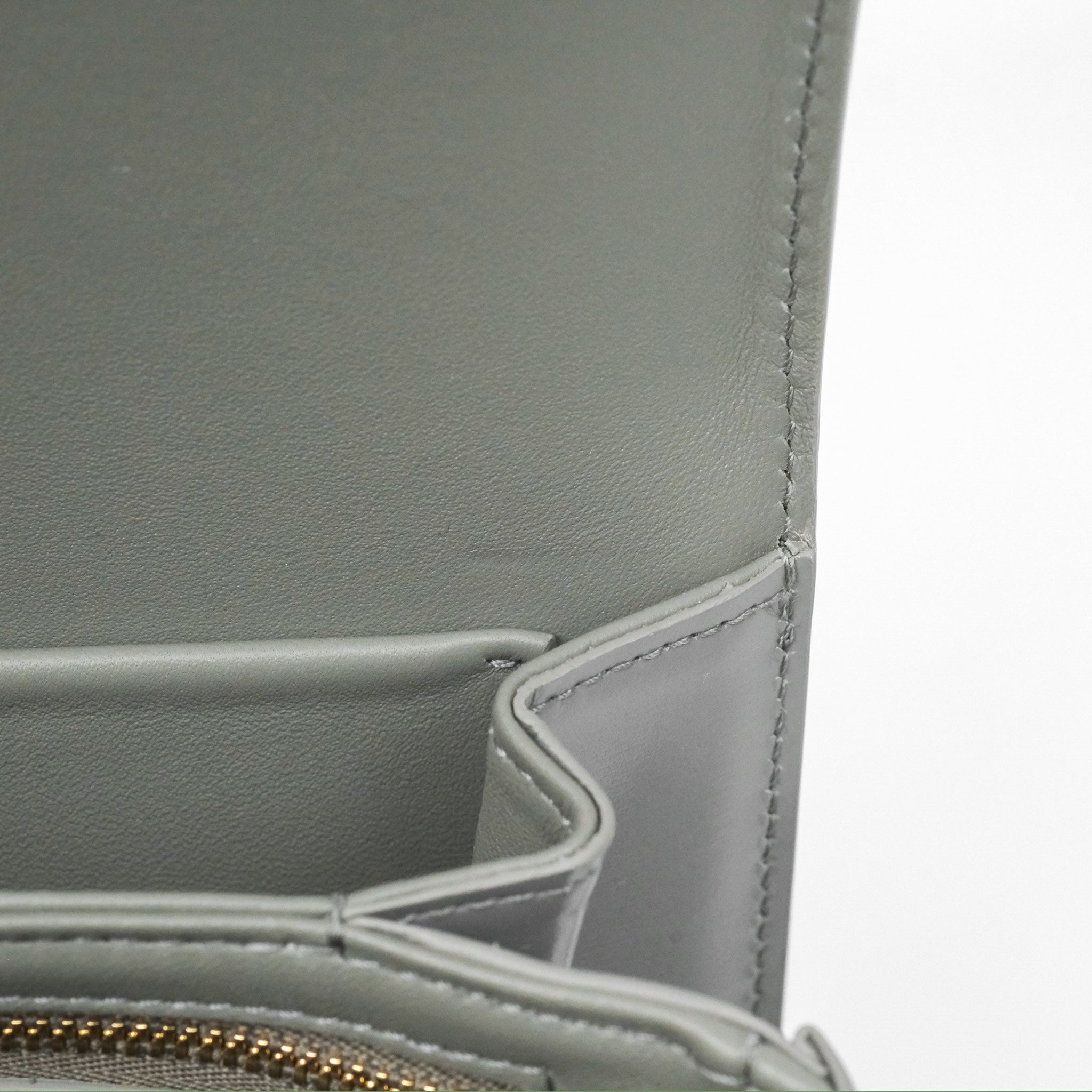 Celine Medium Triomphe Bag in Zinc Shiny Calfskin Leather - Luxury Designer Handbag for Women, Perfect for Work, Evening Events & Everyday Use