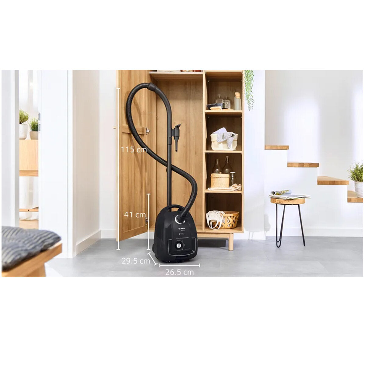 Bosch Series 4 BGL38BA3AU Bagged Vacuum Cleaner - Powerful 1200W Suction, HEPA Filtration, Quiet Operation - Ideal for Home Cleaning, Pet Hair Removal & Allergen Reduction