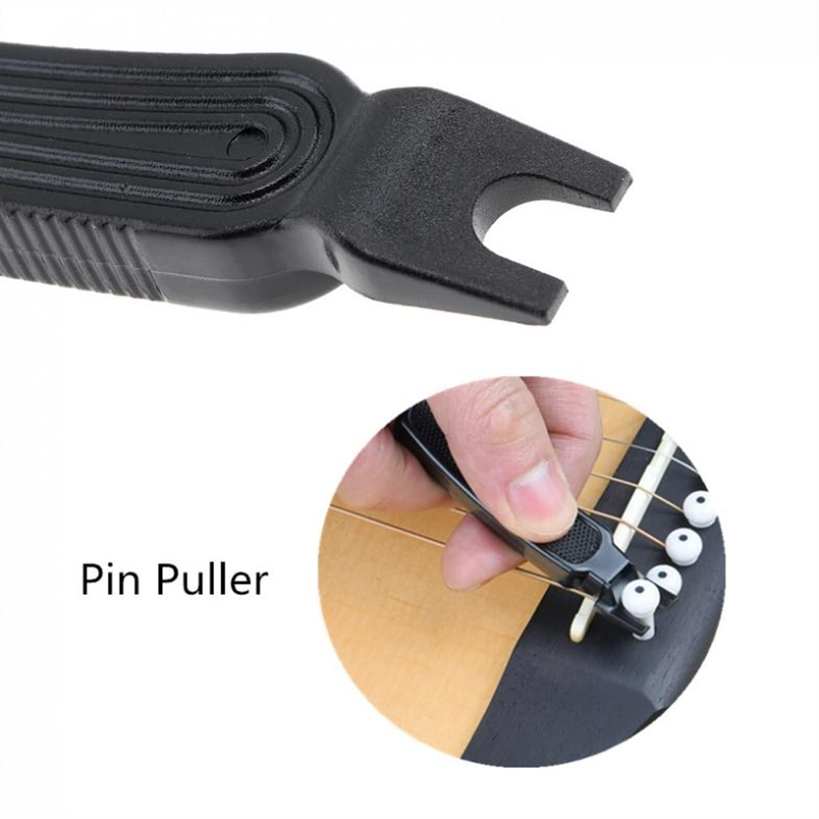3 in 1 Guitar Peg String Winder + Pin Puller + String Cutter - Professional Multifunctional Luthier Tool Set for Guitar Maintenance & String Changing - Perfect for Acoustic & Electric Guitar Players & Repair Technicians