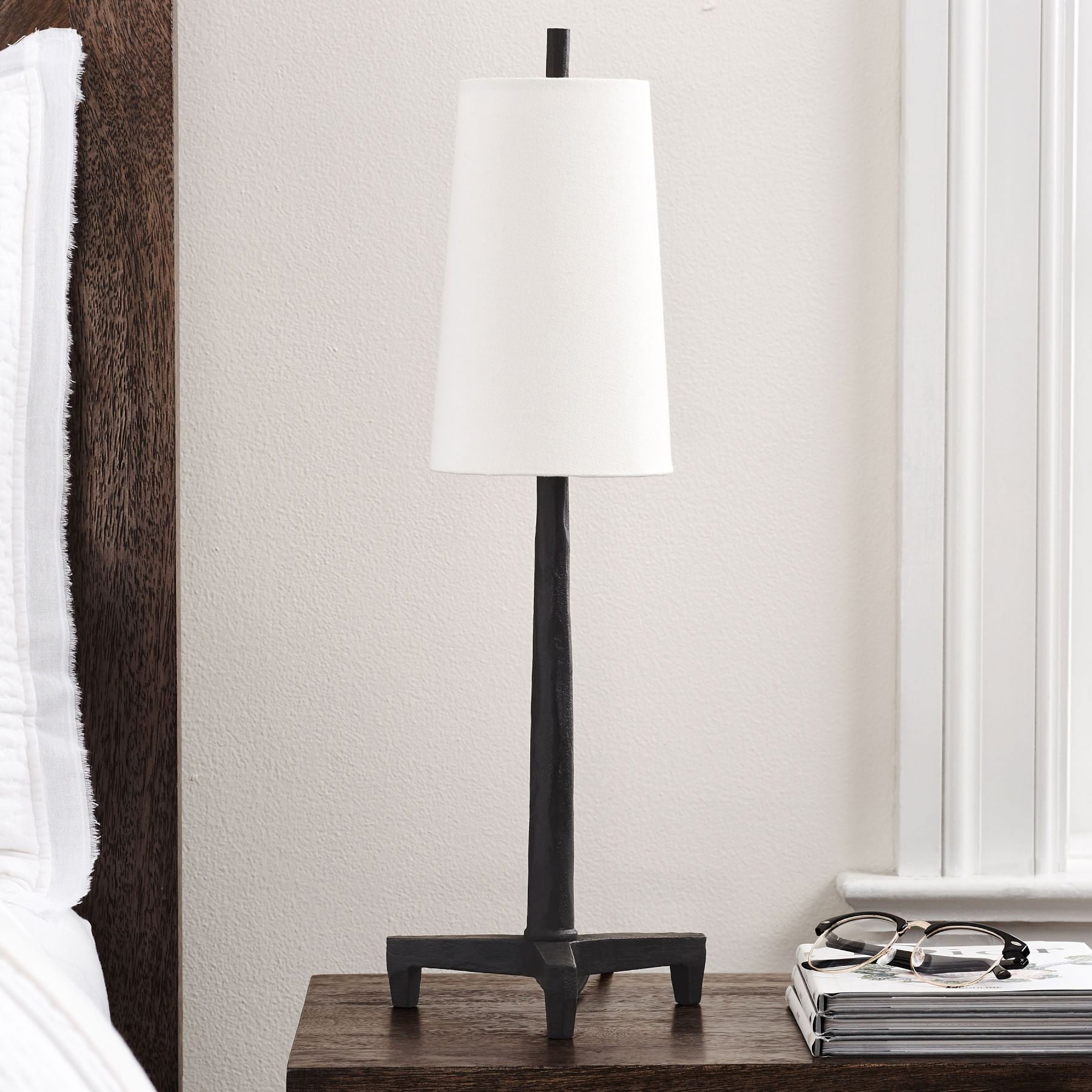 Modern Fallon Table Lamp - Adjustable LED Desk Light for Home Office, Bedroom & Living Room - Warm White & Cool White Light Modes for Reading, Working & Relaxing