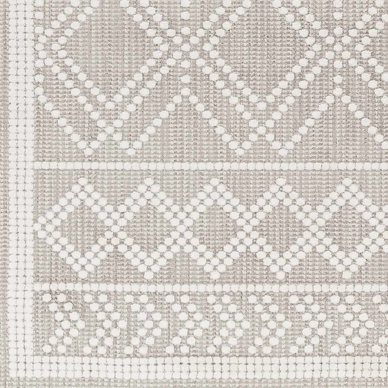 Hauteloom Taye Modern Area Rug for Living Room and Bedroom - Soft Gray and Green - 7'10