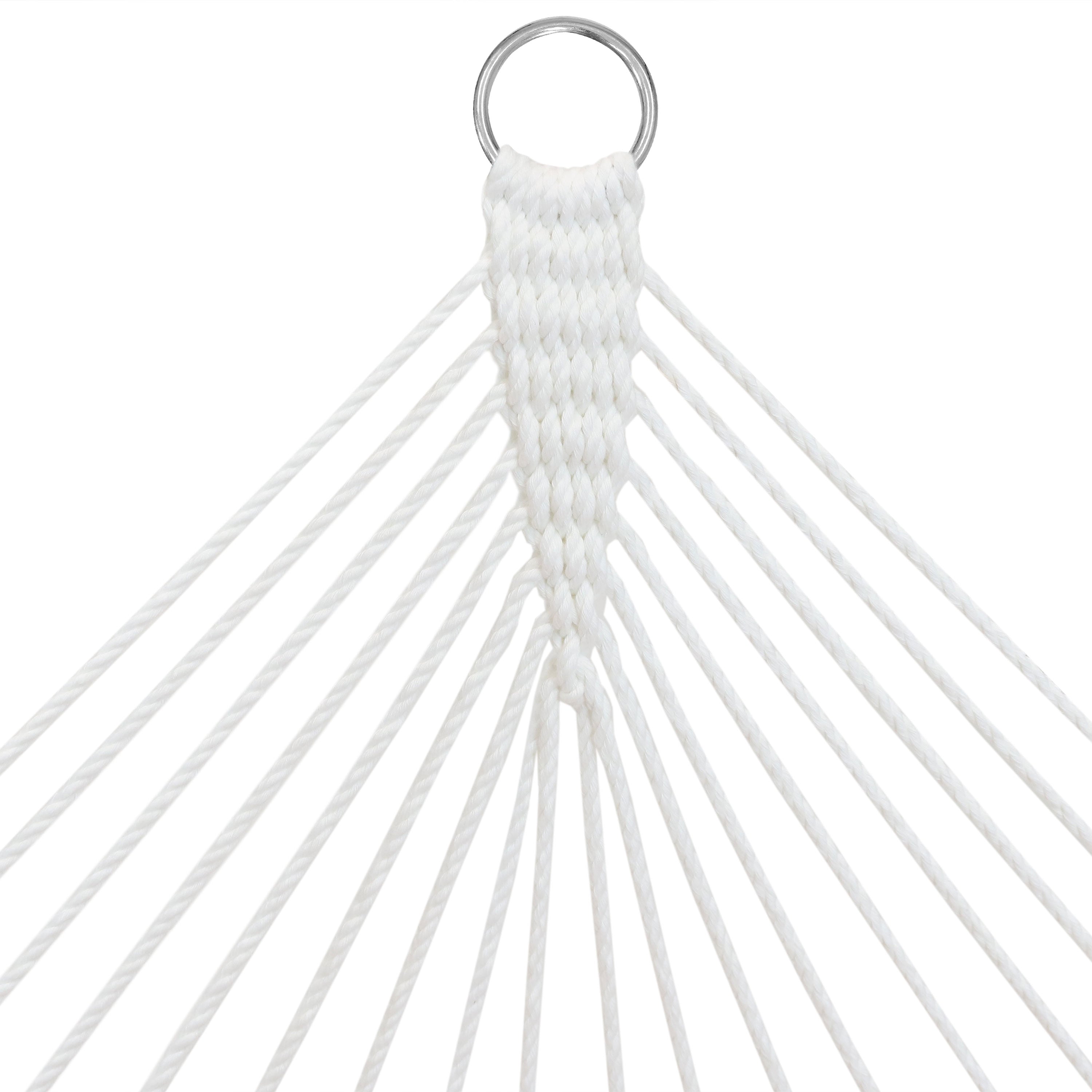 Premium Sunnydaze Quilted Hammock with Curved Bamboo Spreader Bar & Comfort Pillow - Perfect for Backyard Relaxation, Camping & Outdoor Lounging