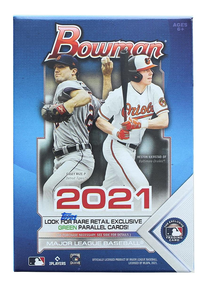 2021 Bowman Baseball 6-Pack Blaster Box - Factory Sealed with 72 Cards - Perfect for Collectors, Trading & Fantasy Sports
