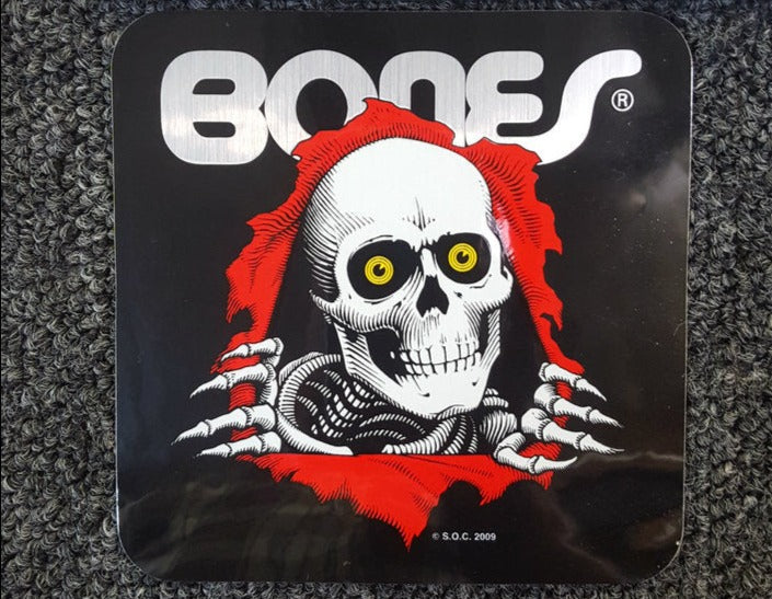 Powell Peralta Bones Ripper Skateboard Sticker - Black 5