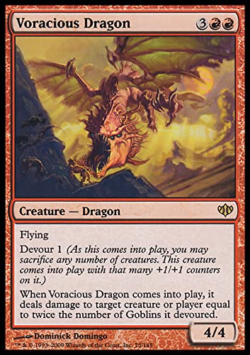 Magic: The Gathering Voracious Dragon (75) - Conflux MTG Card for Collectors & Players - Perfect for Deck Building & Competitive Play