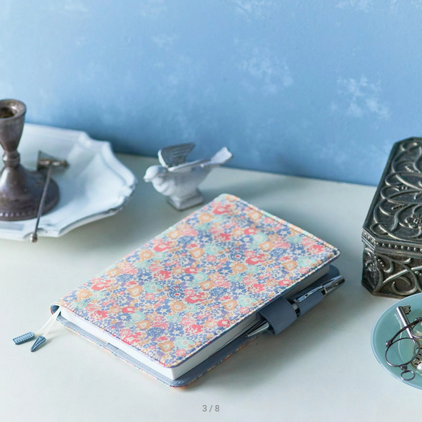 Hobonichi Techo 2025 Liberty Fabrics Planner Cover - Michelle A5 Cousin Size (Cover Only) | Perfect for Journaling, Planning & Organizing | Stylish & Durable Daily Use