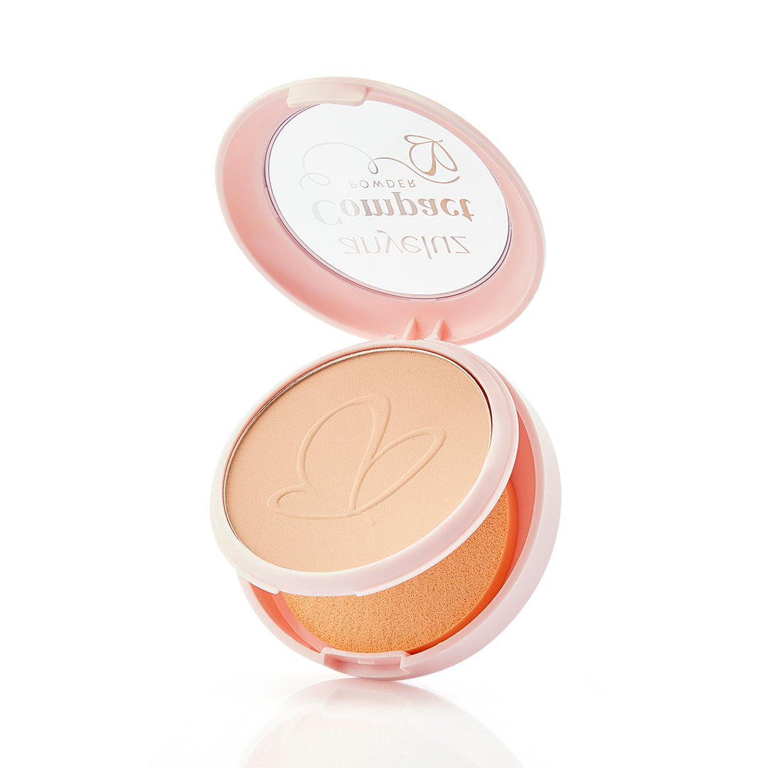 Anyeluz Compact Powder - Long Lasting Matte Finish, Oil Control & Pore Minimizing for Flawless Skin | Perfect for Daily Makeup & Touch-Ups