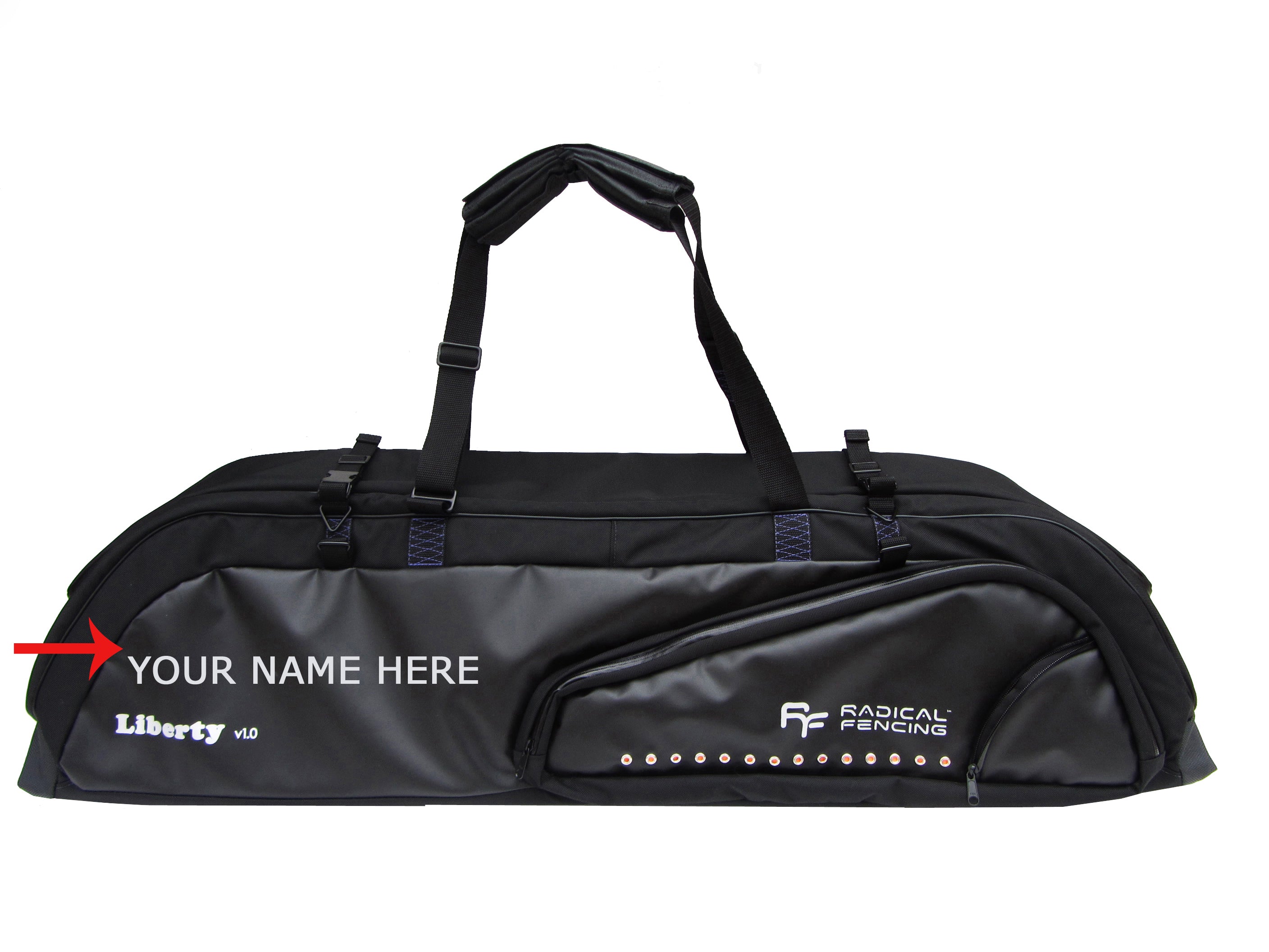 RF Liberty Fencing Roller Bag - Durable Fencing Equipment Carrier for Foils, Epees & Sabers - Perfect for Tournaments & Practice Sessions