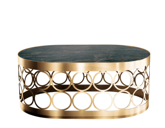 Aristot Oval Table Top - Noir Desir - Modern Dining Table for Small Spaces, Kitchen, or Office - Perfect for Apartments, Condos, and Cozy Homes