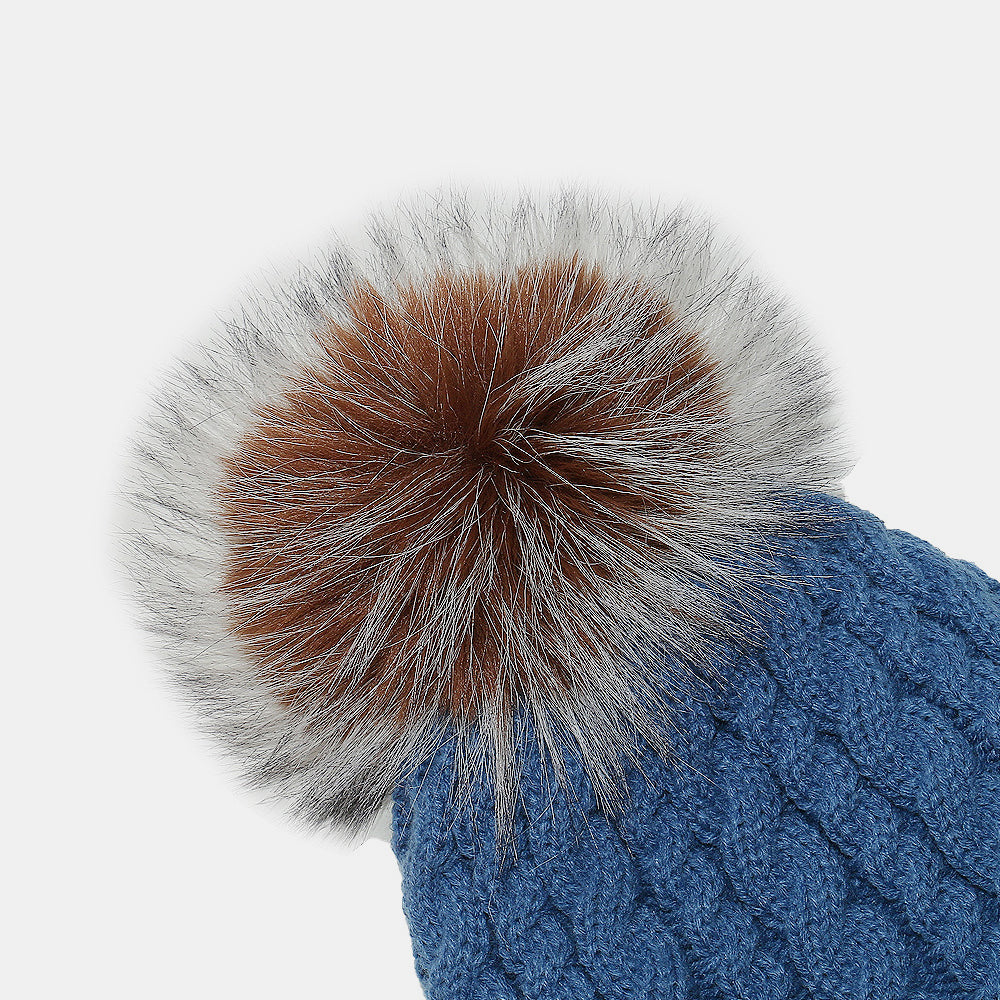 Cozy Cable Knit Winter Hat with Soft Pom Pom - Warm Beanie for Women & Men - Perfect for Skiing, Snowboarding & Cold Weather Activities
