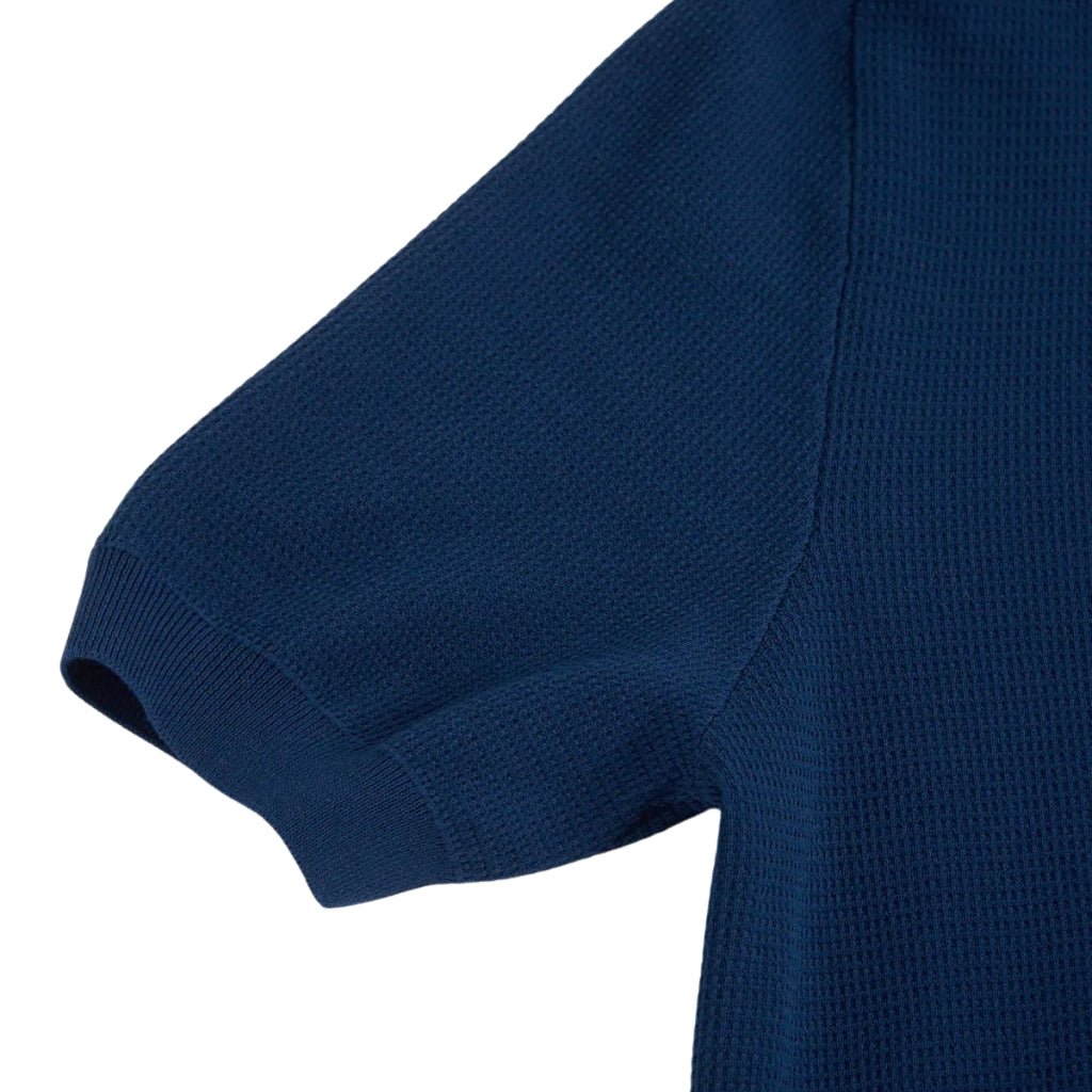 Premium Cotton Knit Pocket Polo Shirt for Men - Comfortable Casual Wear in Navy & Brown - Perfect for Office, Golf & Weekend Outings