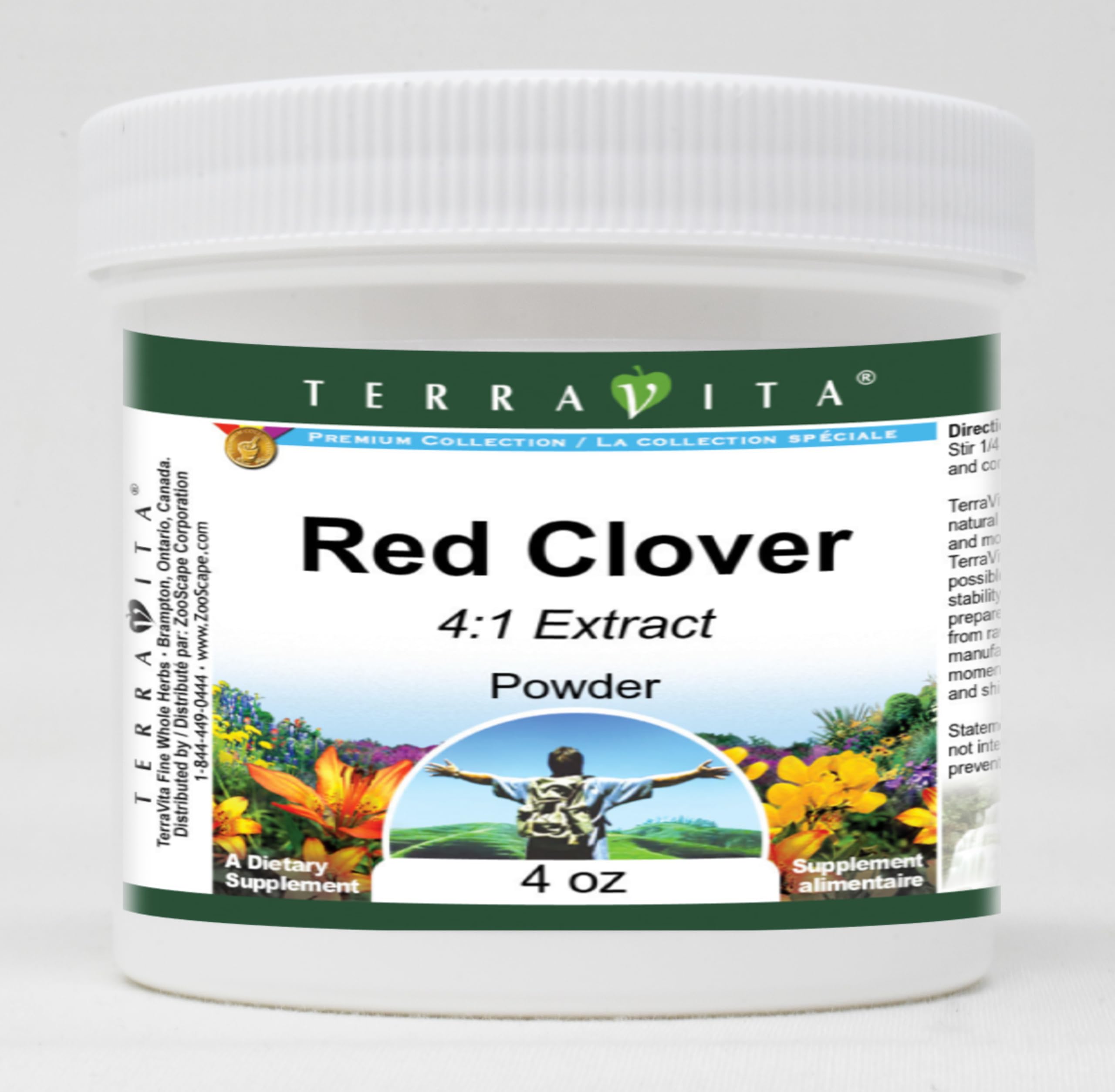 Organic Red Clover Powder 4:1 Extract (4oz) - Herbal Supplement for Women's Health & Hormone Balance - Perfect for Teas, Smoothies & Natural Wellness Routines
