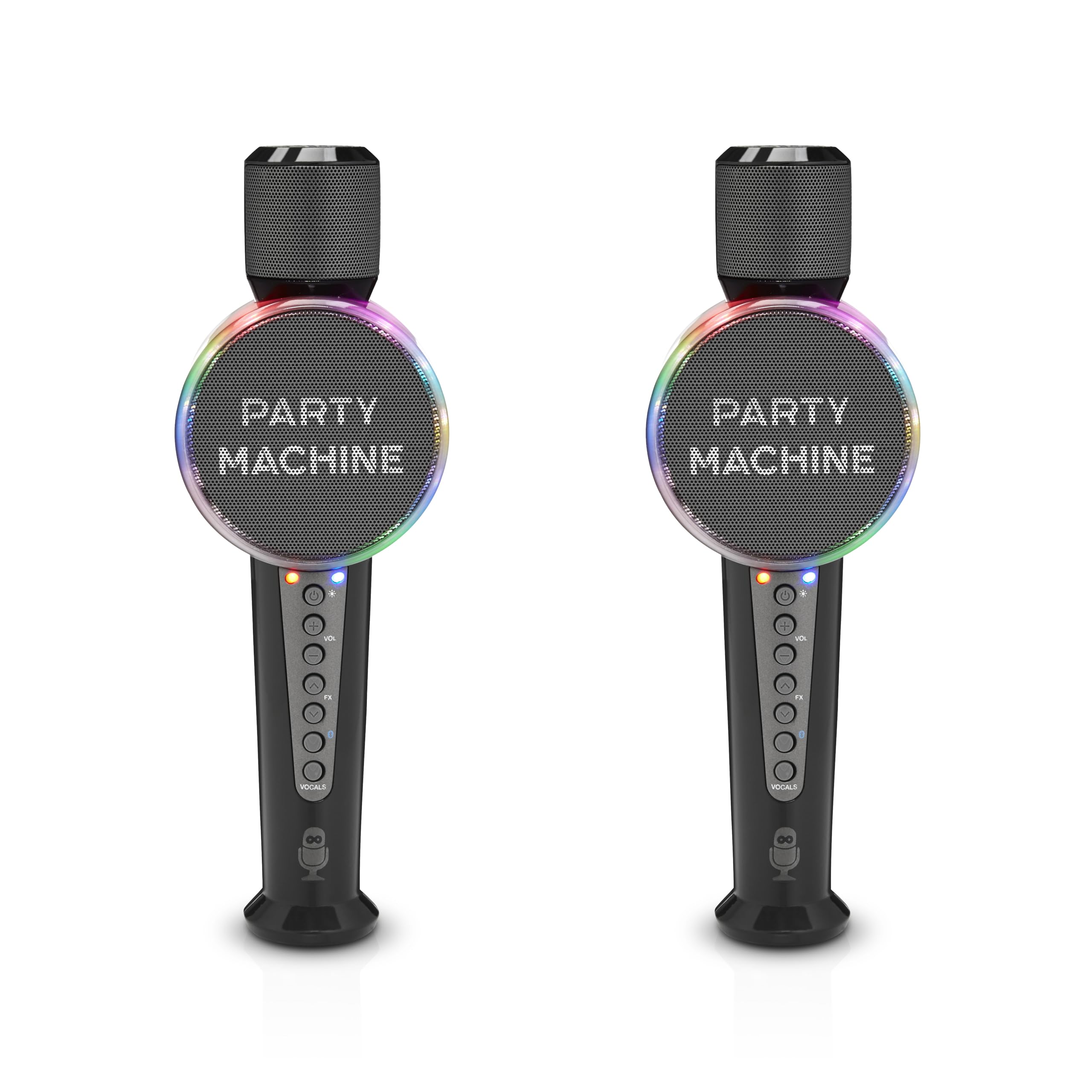 Singing Machine SMM548C Karaoke System with Bluetooth, Dual Wireless Microphones, Voice Effects & LED Party Lights - Perfect for Home Parties, Family Gatherings & Entertainment