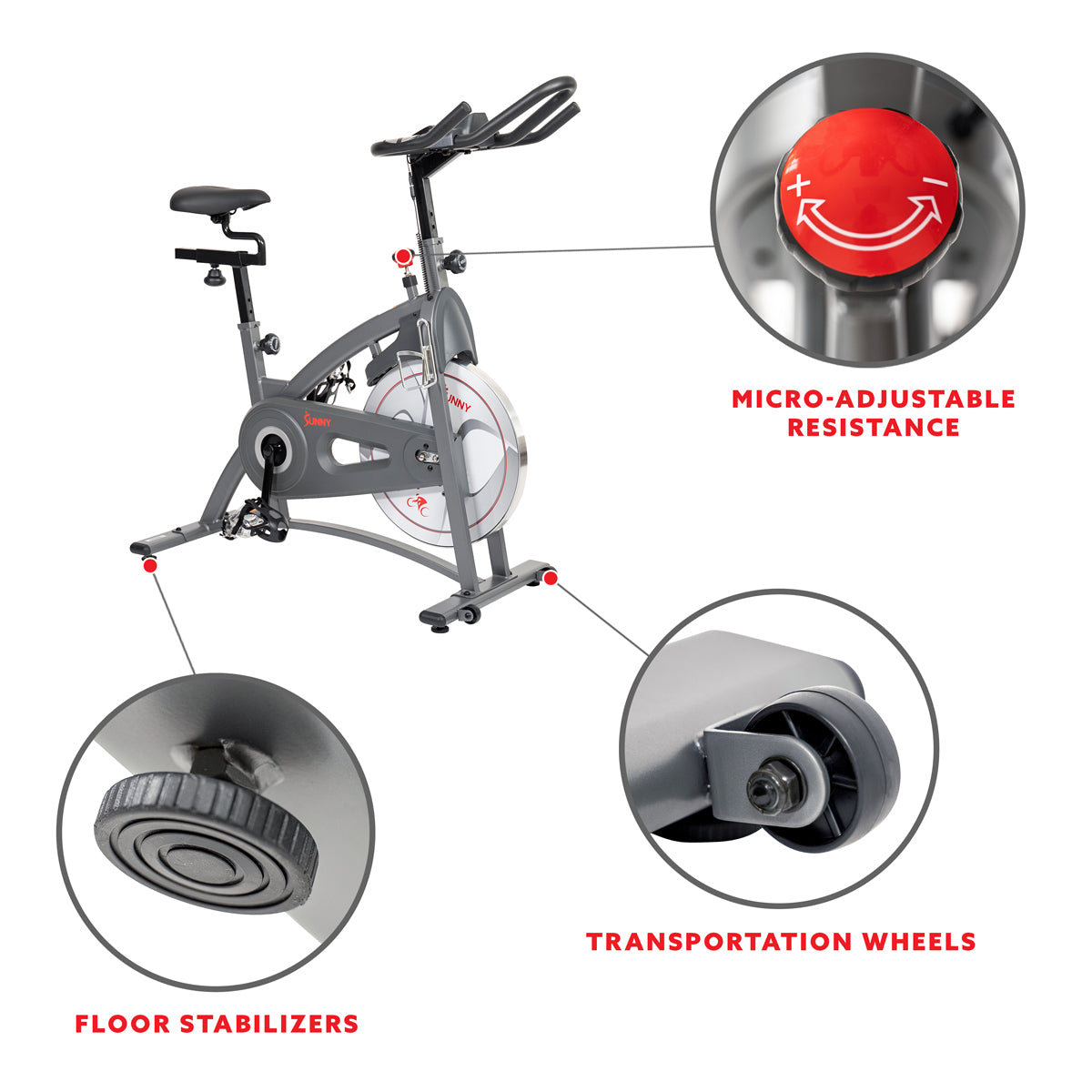 Premium Endurance Belt Drive Magnetic Indoor Exercise Bike - Quiet & Smooth Home Workout for Cardio, Weight Loss & Fitness Training