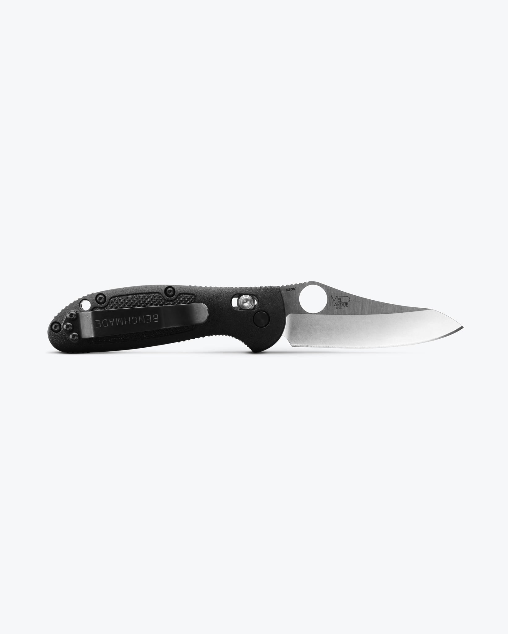 Benchmade Mini Griptilian Folding Knife - Black Grivory Handle, Sheepsfoot Blade - EDC Pocket Knife for Outdoor, Camping & Everyday Carry