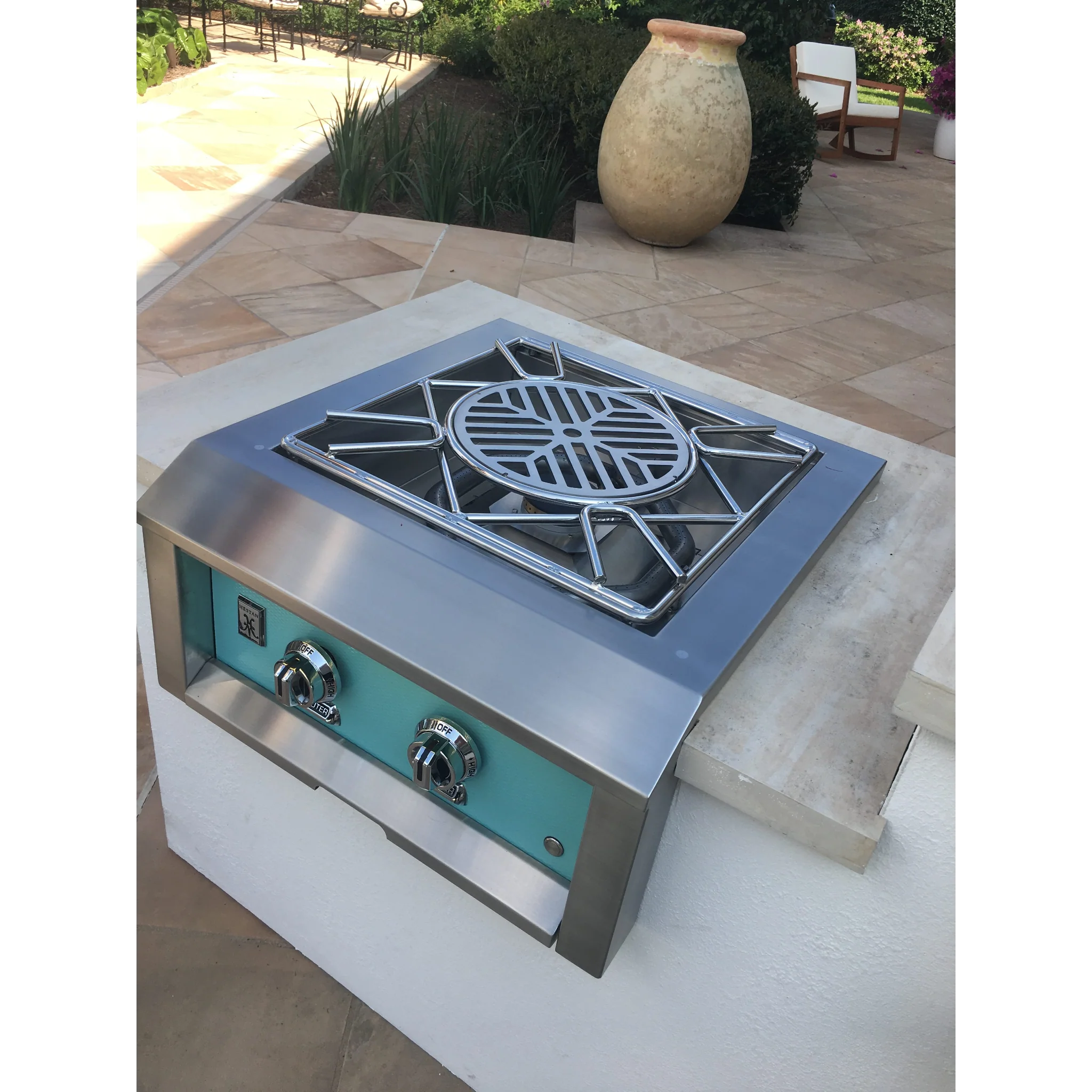 Hestan AGPB24 24-Inch Built-In Power Burner - High Performance Gas Cooktop for Professional Kitchens & Home Chefs