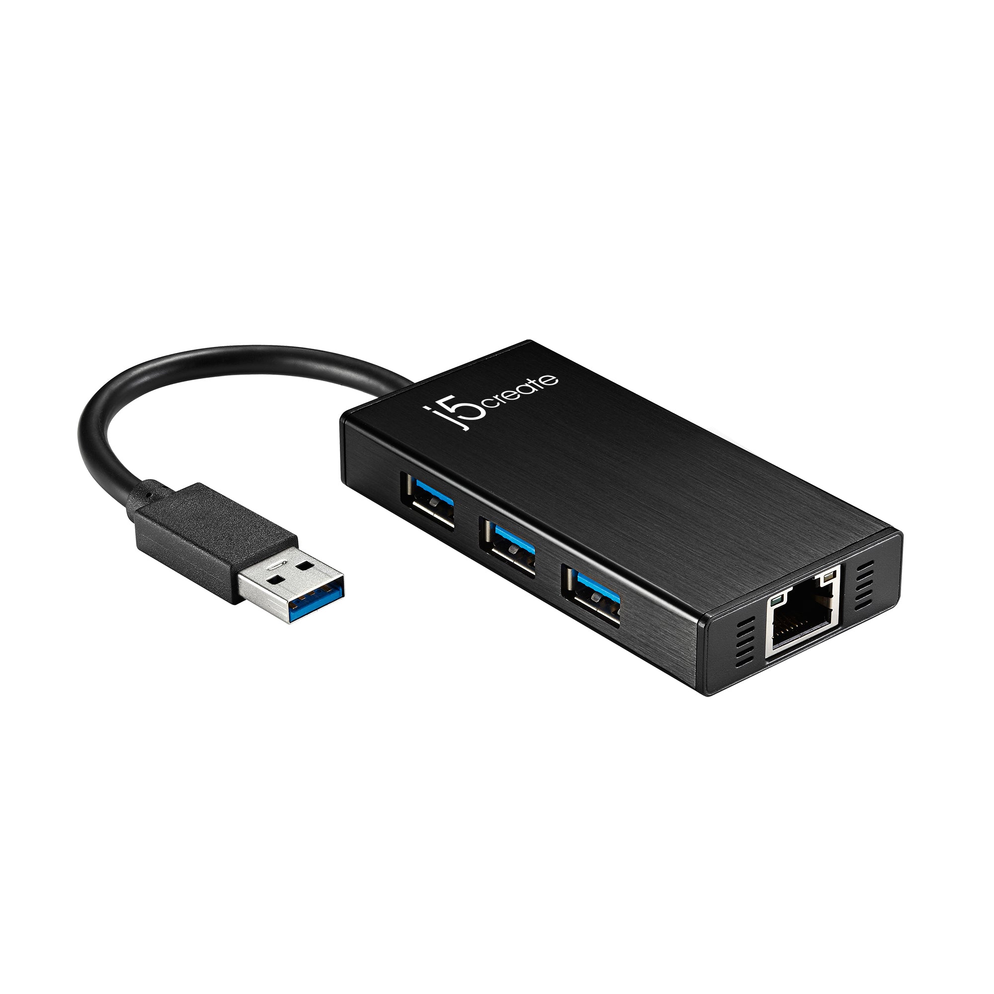 High-Speed USB 3.0 Hub with Gigabit Ethernet Adapter - 3-Port USB 3.0 Multi Adapter for Laptop, PC, Mac - Perfect for Home Office, Gaming & Remote Work Connectivity