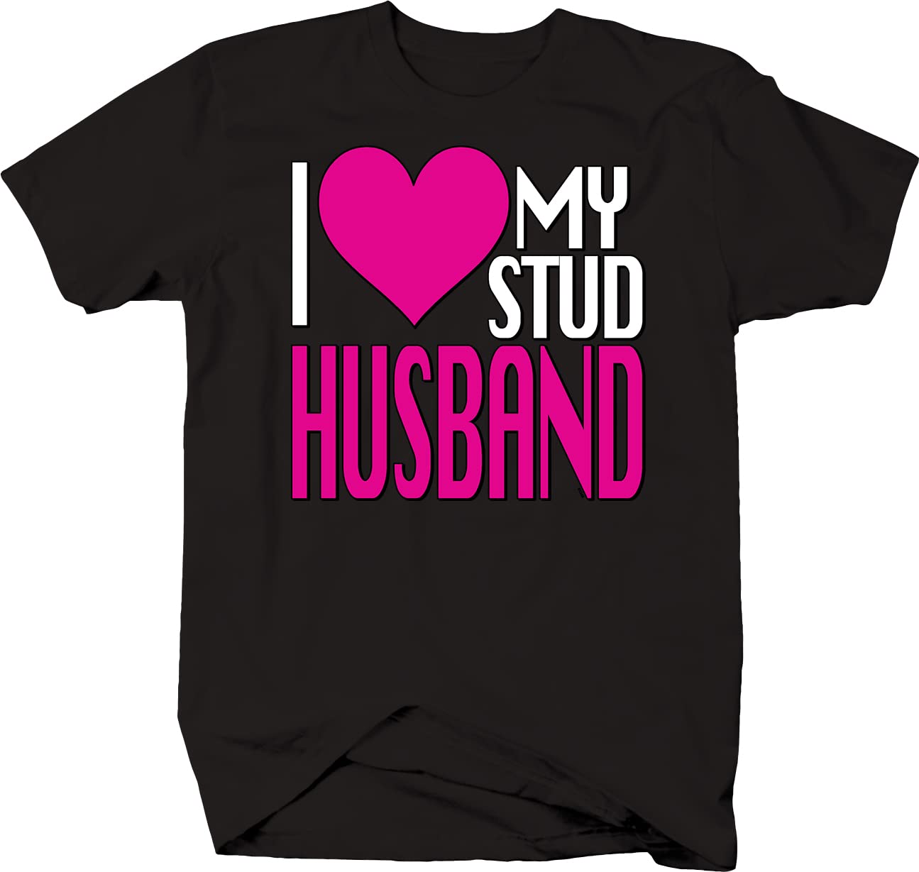 I Love My Hot Husband T-Shirt for Men - Black Cotton Tee - Perfect for Date Nights, Anniversaries & Couple Gifts