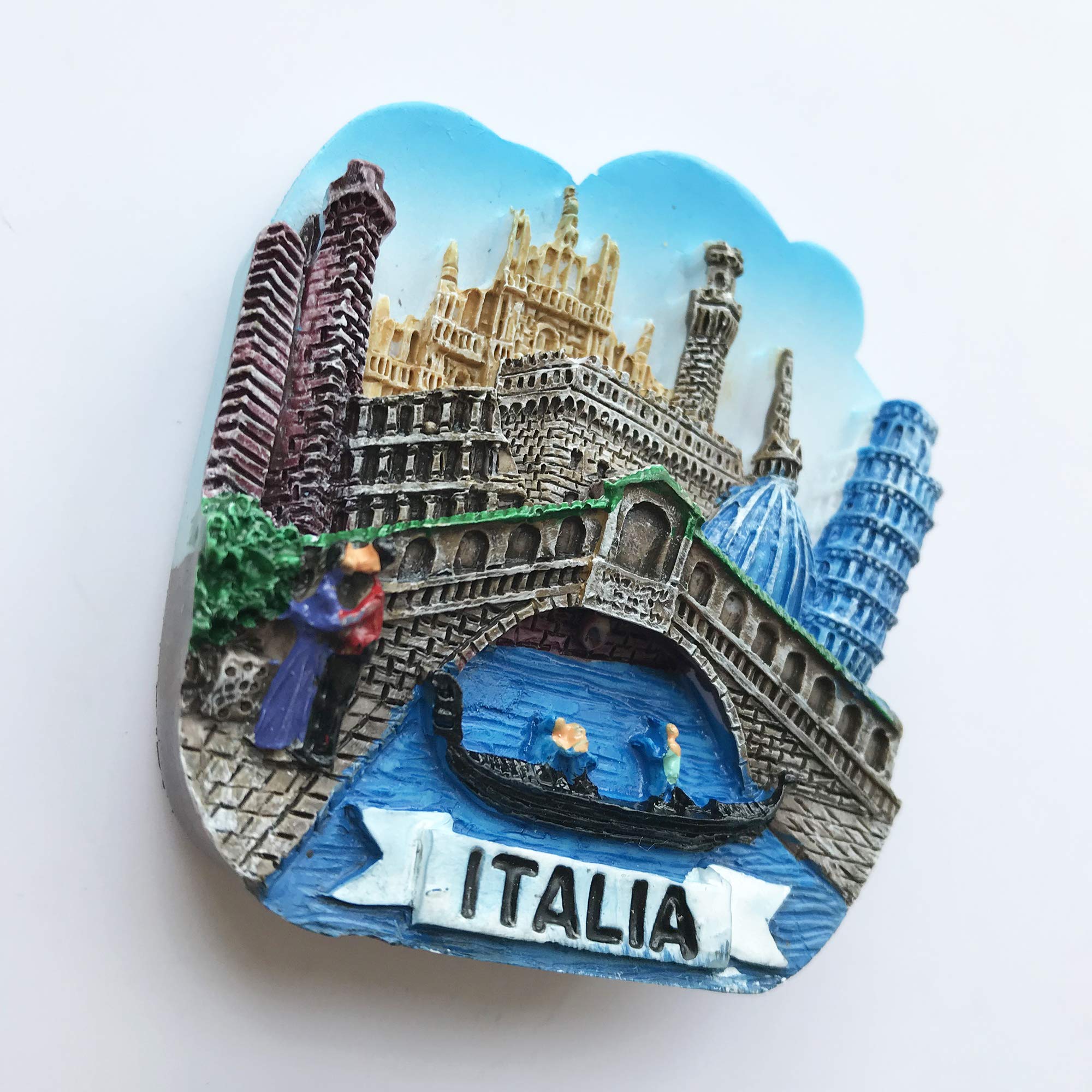 3D Venice Italy Fridge Magnet - Souvenir, Travel Gift, Home Decoration - Perfect for Refrigerators, Lockers & Scrapbooking
